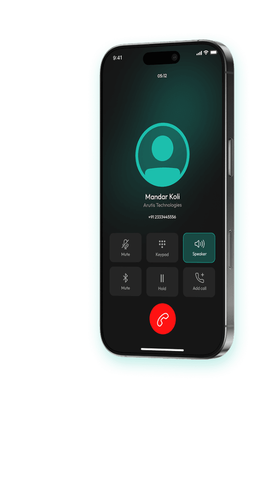 BroadX Voice Call Screen
